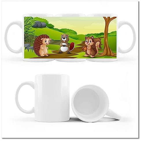 Kaffee Tee Tasse Tasse mit Foto Igel Biber Eichhörnchen Nr. H5643Z_Cup