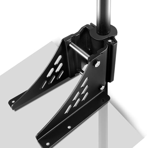 Universal Stainless Steel Pontoon Trolling Motor Mount for Motor Shaft 1.15 - 1.25 in Diameter丨Quick Removal 丨Solid Hold