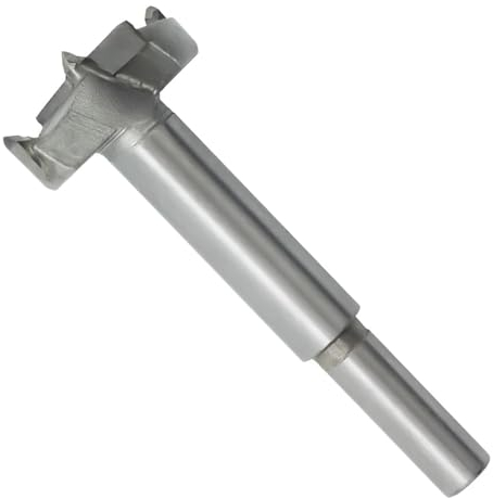 Meichoon Brocas Forstner de 75 mm para perforación de ala plana, bisagra de carburo cementado, carbono, acero de alta velocidad, broca de perforación para carpintería con vástago redondo