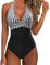 Générique Maillot De Bain Tankini Femme Push Up Natation À Col en V Contrôle Ventre Monokini Sexy Bikini Dos Nu Sexy Femme Elégant Tankini