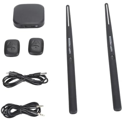 Set di Batteria Pocket Drum 2 Plus, Rilevamento del Movimento, Tecnologia Portable Reality, Bacchette Ad Aria con Bacchette, Pedali, Funzione MIDI USB, 8 Suoni, Set di