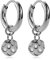 KIM JOHANSON® Edelstahl Damen Ohrringe *Kamea* in Silber | Creolen mit runden Plättchen | Boho Schmuck für Frauen | Kreolen | Kreise Ohrstecker | Wasserfeste Ohrhänger | Multi Layer | Schmuckbeutel