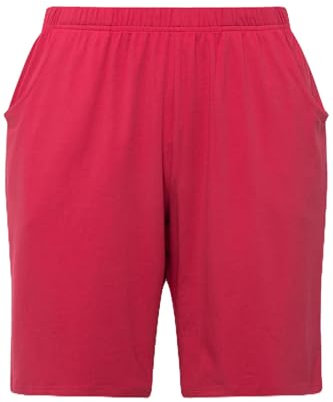 Ulla Popken Damen große Größen Übergrößen Plus Size Jerseyshorts, Taschen, Elastikbund dunkel rosa 58+ 818396538-58+