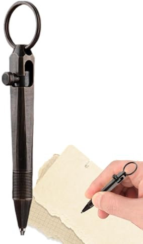 Takluu -Messingstift – Kugelschreiber Aus Messing | Messing-Signaturstift | -Taschen-Reisestift, Kreativer Messingstift – kluinor Kugelschreiber Mit Bolt-Action | Style Journaling Kugelschreiber