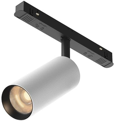 Maytoni Moderne Strahler für Magnetschienen-System Exility Artisan LED incl. Schwarz und Weiß aus Aluminum Energieeffizient 12W für Küche, Schlafzimmer, Wohnzimmer, Esszimmer, Lobby