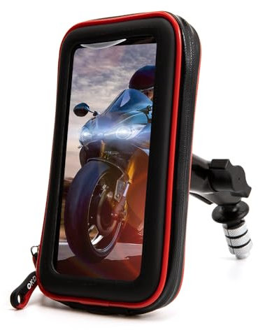 evomosa Motorcycle cell phone holder GPS holder for 4'' - 7'' smartphone Fits all motorcycles with holes 12mm-24mm For R1 R6 F5 CBR650F VFR1200 Vfr800 GSX-R750 (D)