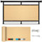 Balkon Sichtschutz Ohne Bohren 145 x 900 cm Blickdichte Windschutz Privatsphäre Balkonbespannung Balkonverkleidung mit Ösen, Kabelbinder Sichtschutz für Balkon, Sandgelb