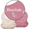Cerise&Fraise Lot de 2 bavoirs Bismillah récupérateurs en silicone et imperméables - Sans BPA - rose & Beige - Design Musulman