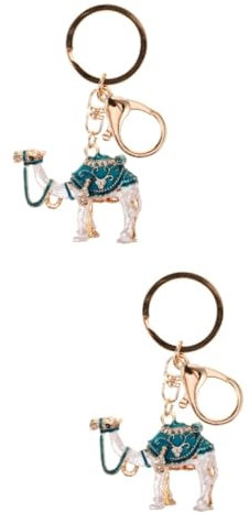 WRITWAA 2stücke Rhinestone Schlüsselanhänger Im Kamel-design Kreatives Und Stilvolles Accessoire Langlebig Und Wetterfest Für Taschen Und Geldbörsen Für Jeden Anlass