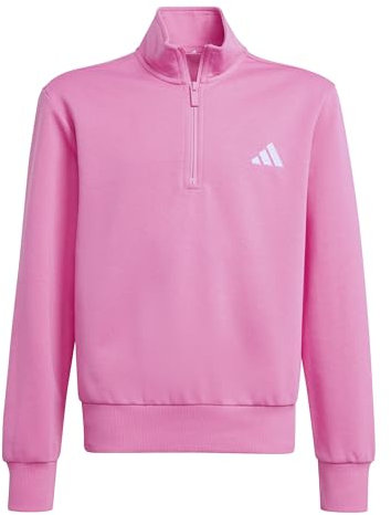 adidas Mixte Enfant Essentials Half-Zip, Pink Fusion/White, 7-8 Years