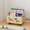 DUHARS Kinder Bücherregal Holz mit Rollen, Montessori Bücherregal Kinder, Bücherkiste Kinder für Leseecke, Babyzimmer, Bücherbank, Spielzeug Organizer Kinder Regal Kinderzimmer Aufbewahrung