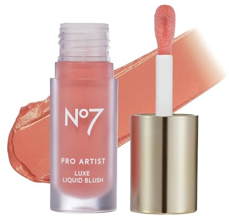 No7 Pro Artist Luxe Liquid Blush - Coral Blush (0.20 fl oz)
