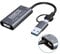 USB 3.0 Video Capture Card with 100W PD - HDMI to USB-A/C Capture Card 1440P 30fps & 1080P 60fps Video Capture Device for Streaming, Game Recording, Compatible for Quest 3, Switch, PS4/PS5