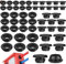 50 Pieces Rubber Grommet, Black Cable Grommet Rubber, Cable Grommet Waterproof ID 10mm 12mm 14mm, Cable Grommets Rubber Plugs for Wire and Cable Protection