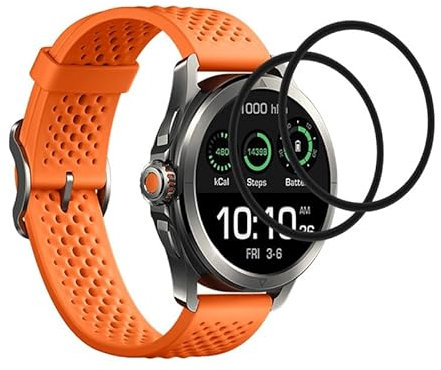 Camokia 2 protectores de pantalla de vidrio templado antiespada con herramienta de instalación fácil para Xiaomi Watch S4 Sport