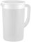 Large Pitcher with Lid, 2.7L Beverage Dispenser, Clear Iced Tea Maker, Fridge-Safe Water Bottle, Versatile Juice and Lemonade Carafe for Home and Parties, 5.3x4.7x8.8 inches