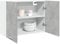 HOMTAKIE Armoire Suspendue Gris béton 80x31x60 cm Aggloméré