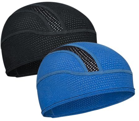 ROCK TAKIN Cooling Skull Cap Helmet Liner, Sweat Wicking Cycling Cap Under Helmet Mesh Bike Hat for Men Women