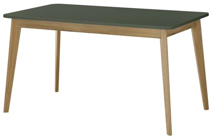 Furn.Design Esstisch in Salbei und Evoke Eiche, Küchentisch skandinavisch ausziehbar 140/180 x 80 cm, Juna
