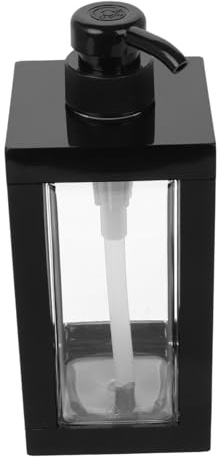 Happyyami Botella Dispensadora De Champú Recargable 750 Ml Con Bomba Transparente Para Gel De Ducha y Jabón De Manos, Cierre Hermético Para Baño