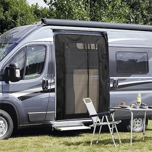 ASBHFC Zanzariera Magnetica per Porta Scorrevole Camper per Fiat Ducato (Type 280-290 1981-2025 2026), Rete Anti-Insetti Robusta per Furgone, Van, Camping con Chiusura Automatica