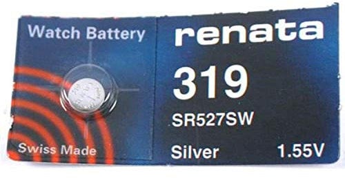 Renata Mercury Free 1.55 Volt 319 Watch Battery Replaces SR527SW 319