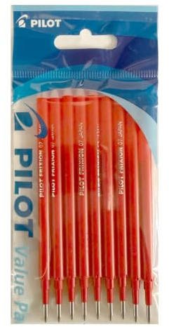 PILOT Tintenrollermine BLSFR7S3, 0,4 mm rot für Frixion Ball 2