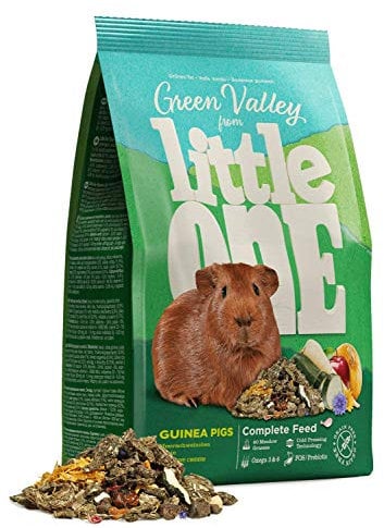 Little One Grünes Tal | 750 g | Faserfutter für Meerschweinchen | Zur Unterstützung der Verdauung und Zahnpflege | Getreidefrei mit Omega-3 und Omega-6 | Ohne künstliche Zusätze