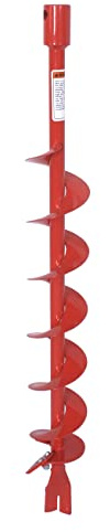 THUNDERBAY Erdbohrer mit Fischschwanzspitze, 10,2 cm Durchmesser, 91,4 cm lang, für Decks, Briefkästen, Zäune, Baumpflanzung