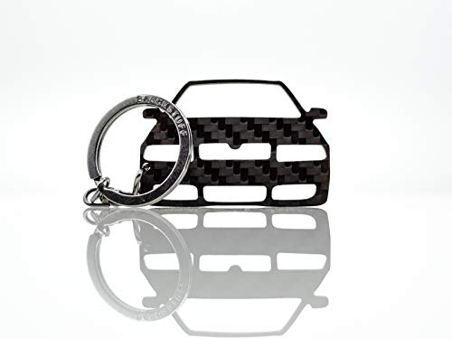 BlackStuff Carbon Karbonfaser Schlüsselanhänger Kompatibel mit Octavia MK1 1U VRS 1996-2010 BS-677