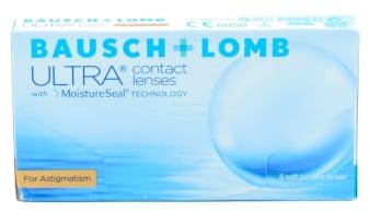 Bausch + Lomb ULTRA for Astigmatism Monatslinsen weich, 6 Stück/BC 8.6 mm/DIA 14.5 mm/CYL -0.75 / ACHSE 100 / -3 Dioptrien