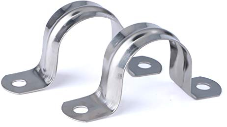 newlng 32MM 16 UNIDS Abrazadera de Tubo Abrazadera de Fijación de Tubo 304 Acero Inoxidable U-Tube Clamp Anillo de Conexión Manguera Clamp Tarjeta Montar Tarjeta Sillín Tarjeta Manguera Sujetador