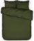 ESSENZA Bettwäsche Minte Moss, 200x200 + 2X 80x80 cm - 100% Baumwollsatin 300TC - Uni