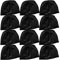2 Unidades de Gorros de natación de poliéster para Adultos y niños, Color Negro, tamaño Adulto