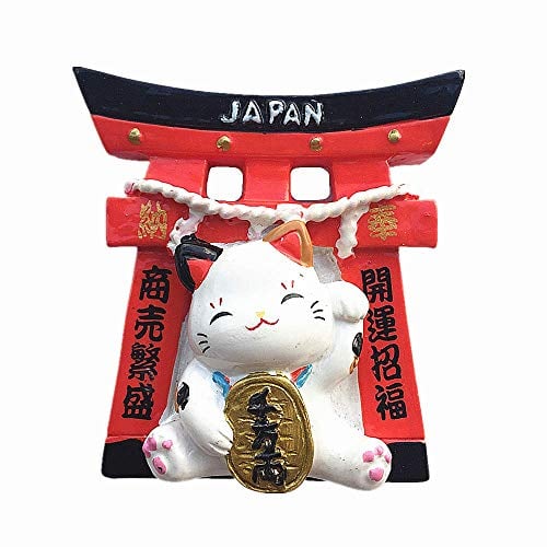 Lucky Cat Of Japan 3D Fridge Magnet Travel Souvenir Gift Home Kitchen Decoration Magnetic Sticker Japan Refrigerator Magnet Collection