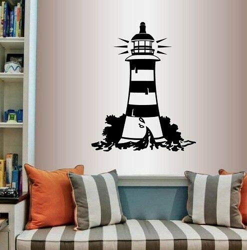 Schöner Leuchtturm ca 50cm Wandtattoo Küsten Nordsee Ostsee maritim Aufkleber Sticker Autoaufkleber Profi-Qualität Sticker UV-fest