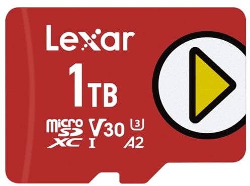 Lexar PLAY 1TB microSDXC UHS-I-Card, Up To 150MB/s Read, Compatible-with Nintendo-Switch, Portable Gaming Devices, Smartphones and Tablets (LMSPLAY001T-BNNNU)