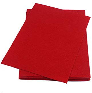 YYCRAFT Stiff Felt Sheets Thick Felt 9 Inch X 12 Inch - 12 Pcs Pack, Red