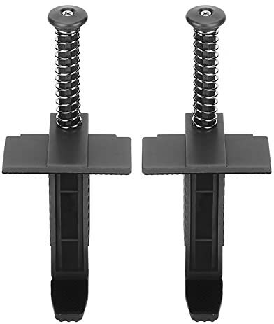 Brick Clamp, line clamp Brick Clip, 2PCS Brick Liner Runner Wire Drawer Bricklaying Tool Brick Line Clips Leveling Measuring Tool for Building Construction (Black)