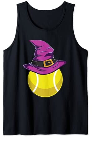 Tennisball-Hexenhut, lustiges Halloween-Kostüm, Sport Tank Top