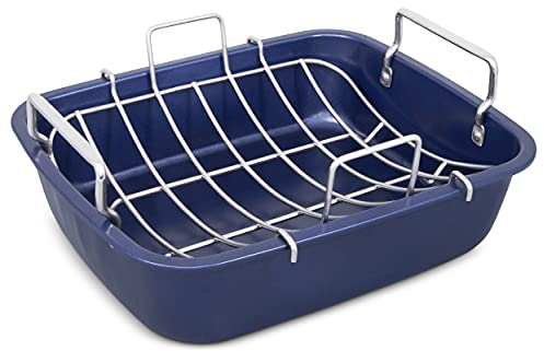 Zyliss E980206 Bratform für Braten, Antihaftbeschichtung, Carbonstahl, Dunkelblau, Backform/Backformen/Braten, Spülmaschinenfest, 5 Jahre Garantie