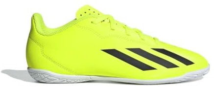 adidas X Crazyfast Club Indoor Boots Fußballschuhe, Solar Yellow/Core Black/Cloud White, 36 EU