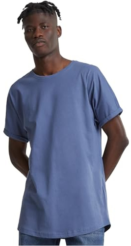 Men Tb1561-Long Shaped Turnup Tee 1 Vintageblue S