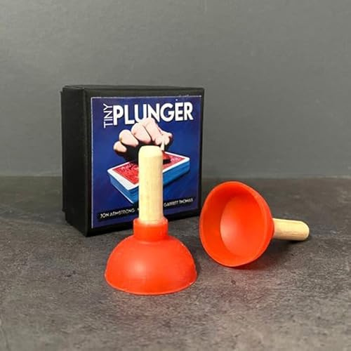 Tiny Plunger Armstrong Magic Tricks Magician Close Up Illusions Props Mentalism Unsuspecting Little Magia (Orange)