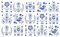 Ulticool Adesivi impermeabili per piastrelle - Vaso di fiori blu Delft - 15 x 15 cm - 15 pezzi adesivi per piastrelle autoadesive in pellicola - Bordo per parete bagno - Parete cucina cucina