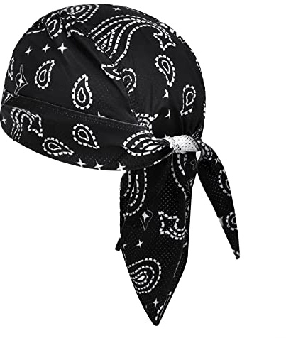 Faxianther Bandana Cap Atmungsaktiv Bandana Kopftuch Herren Sommer Kopfbedeckung UV Schutz Schweißableitender Bikertuch Fahrrad Schnelltrocknend Sports Bandana Mütze Funktionskappe