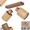 Deckenleuchte Kinnared, moderne Deckenlampe aus Holz/Metall/Bambus in Dunkelbraun/Chromfarben/Natur, Leuchte 2-flammig im skandinavischen Design mit verstellbaren Strahlern, 2 x E14, ohne Leuchtmittel