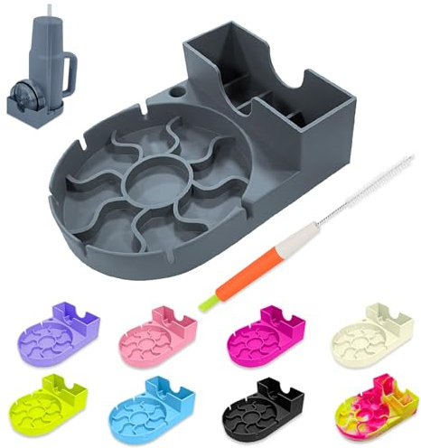 Estante de secado de botellas de agua para tazas Stanley, estante de secado de vasos y tazas, estante de secado de biberones, soporte de secado portátil de vasos de viaje, estante de secado de