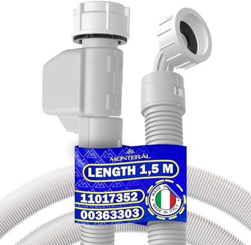 Einfüllschlauch Aquastop für Geschirrspüler und Waschmaschine Länge 1,5 m mit dem Originalcode 11017352 11007861 00363303 für Siemens für Bosch - Garantie 10 Jahre - MONTERAL