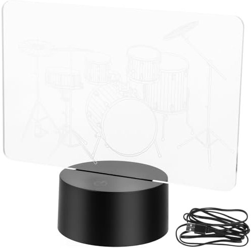 UKCOCO Illusionslampe Schlagzeug-design Usb-betrieben Für Nachttisch Und Schlafzimmer-dekoration